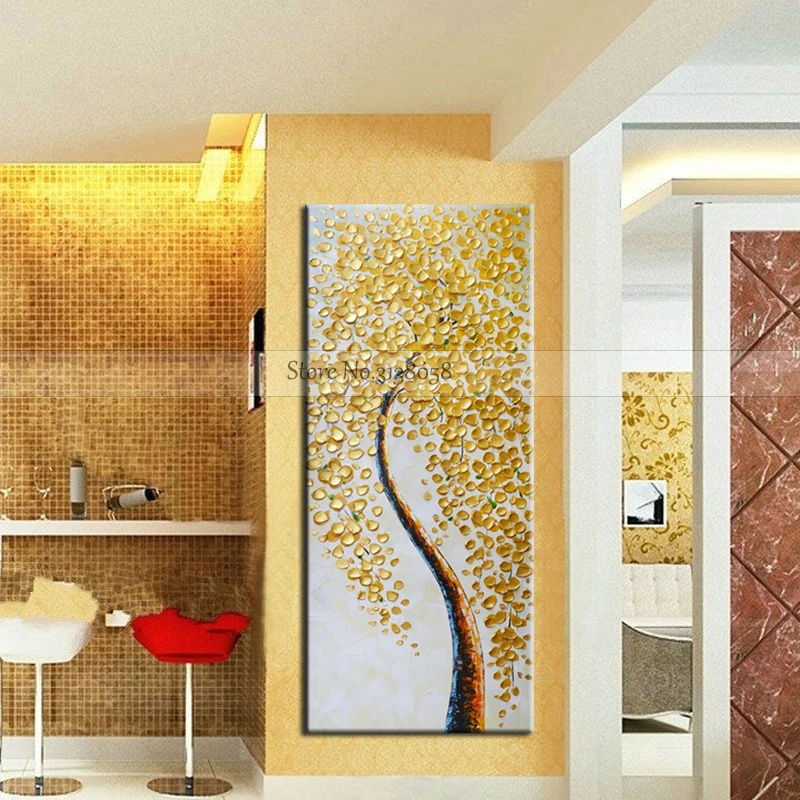 Canvas-Prints-Wall-Art-Large-Size-Poster-Modern-Abstract-Gold-Money-Tree-Prints-On-Canvas-For (1)