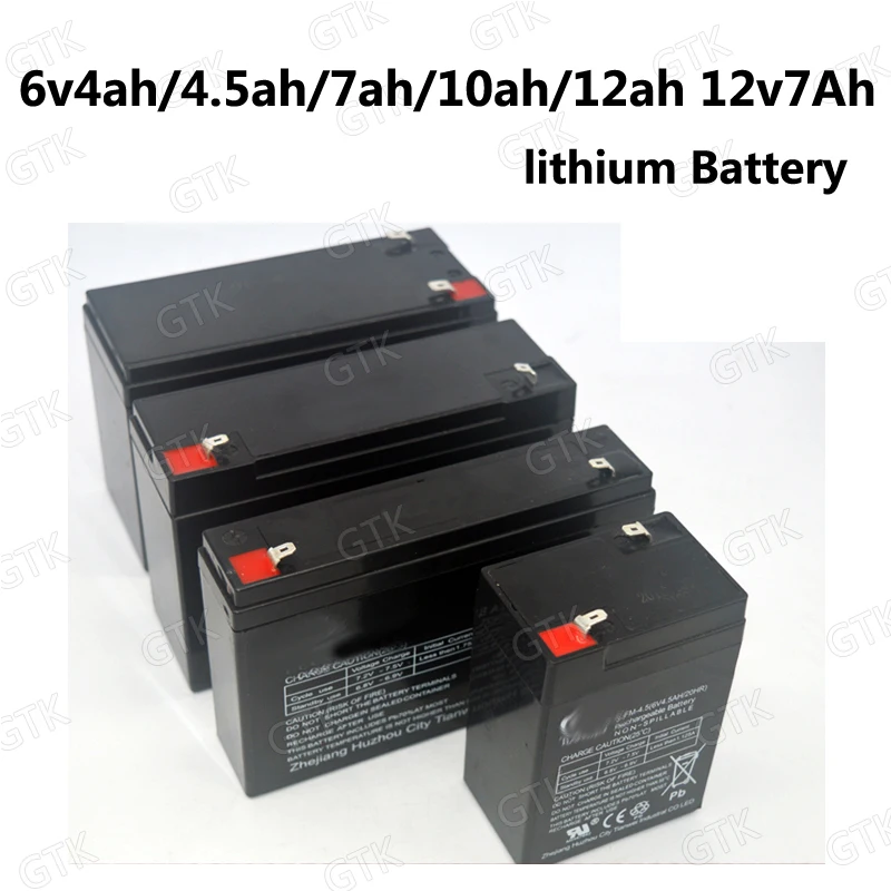 6В 4ah 4.5ah 7ah 10ah 12ah 12v 7Ah литиевая батарея для электронные весы, весы для контроля доступа по отпечаткам детская игрушка самолета rc батальон Танк UPS