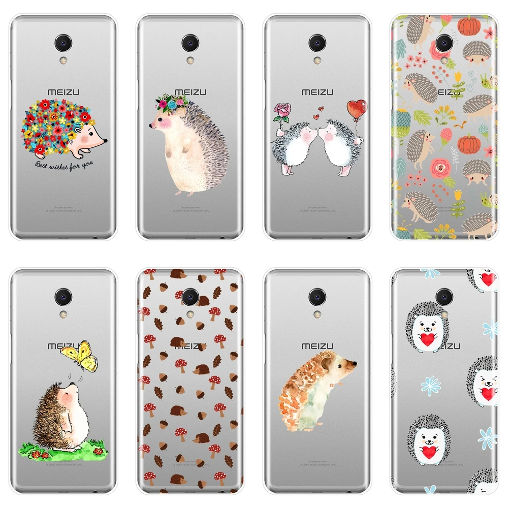 

Kawaii Hedgehog Heart Phone Case For Meizu M2 M3 M3S M5 M5C M5S M6 M6S M6T Silicone Soft Back Cover For Meizu M6 M5 M3 M2 Note