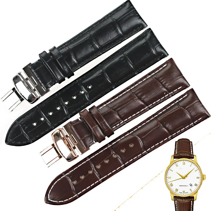 Ремешок ISUNZUN для наручных часов MIDO Baroncelli M8600B ремешок из натуральной кожи 20 мм