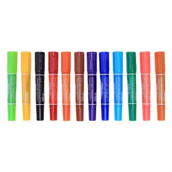 

AOLLYSEED 12pcs Colorful Painting Marker Pen DIY Drawing Pen Office School Supplies Children's Painting Equipment