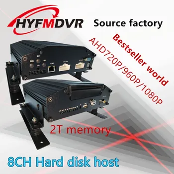 

8-way hard disk onboard MDVR 960P hd video output can be upgraded to 1080P local video monitoring host