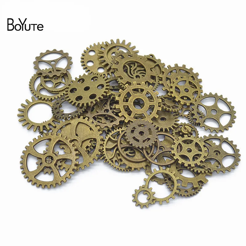 BoYuTe (500 GramLot) Mix Styles Metal Steampunk Gears Diy Steam Punk Alloy Jewelry Accessories (2)