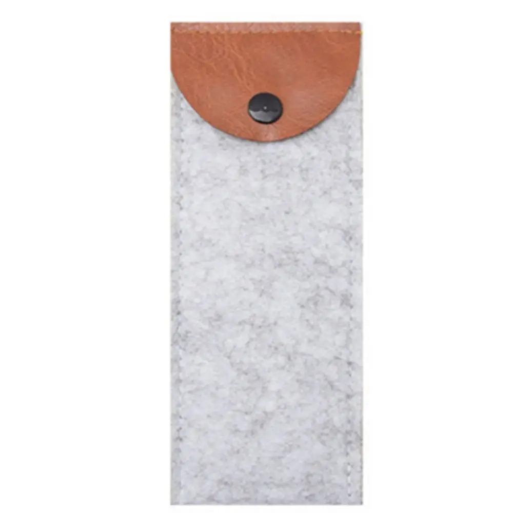 Popular High Quanlity Useful Soft Felt Sunglasses Case Rectangle Solid Color Easy Carry Makeup Eyeglasses Bags