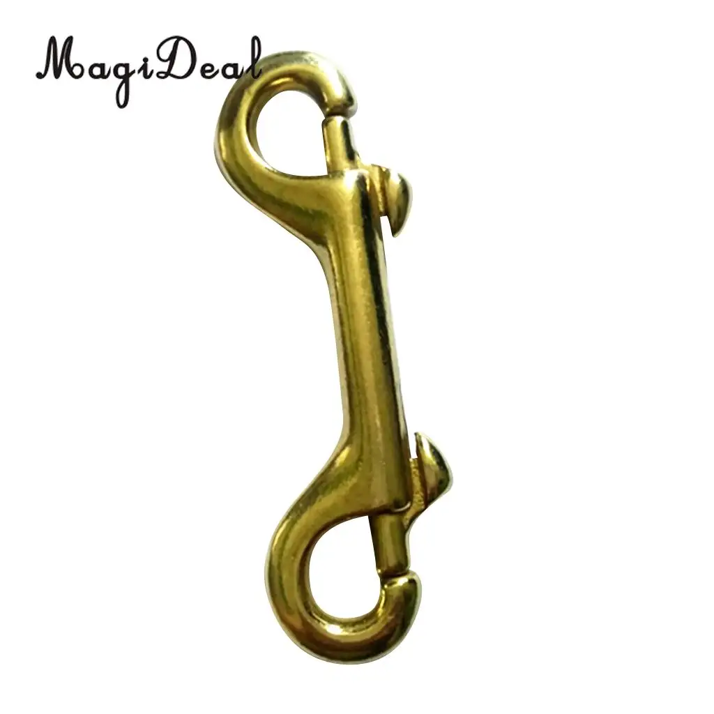 MagiDeal Solid Brass Double Ended Bolt Snap Hook Key Holder Key Chain 3-1/2'