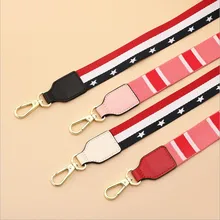 2018 NEW handbags strap women design national gold buckle canvas bag straps new trendy easy holding shoulder straps d1027 buckle straps flap canvas backpack