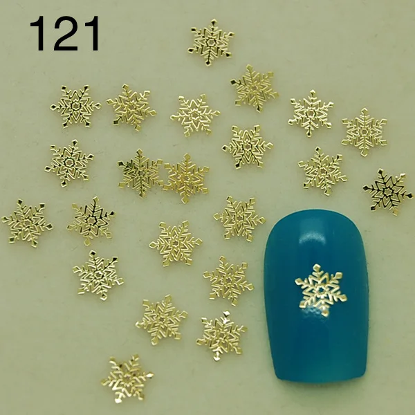 10 шт ногтей украшения тенденция ногтей Супер Популярные 18 K металла ногтей Тонкий металлический дизайн ногтей naill наклейки 10 шт/Паг - Цвет: 10pc 121