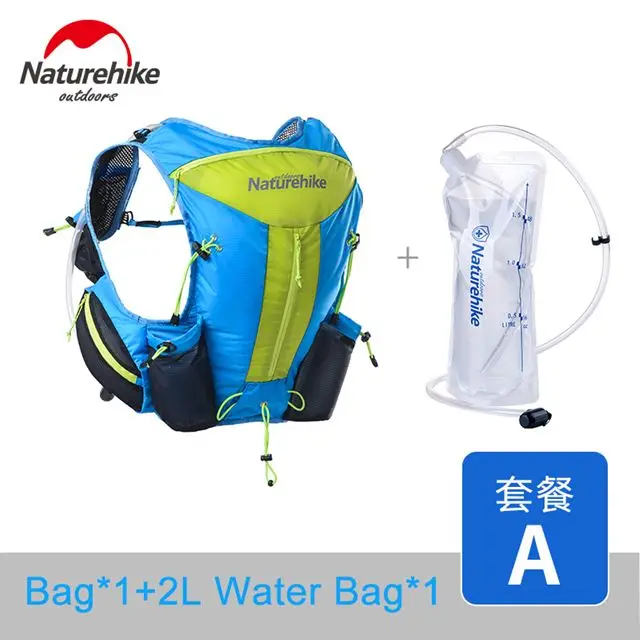 Naturehike рюкзаки для походов на открытом воздухе, легкие, для мужчин и женщин, марафонский рюкзак, плотно прилегающий, тактический рюкзак, сумка для бега, 12л - Цвет: A