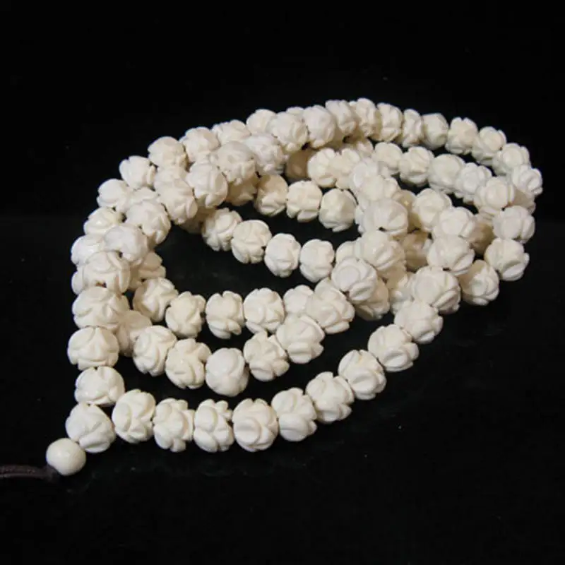 Оптовая продажа 108 шт. тибетские белые свободные бусины 8/10/12/14 мм TSB0321|beads lot|loose