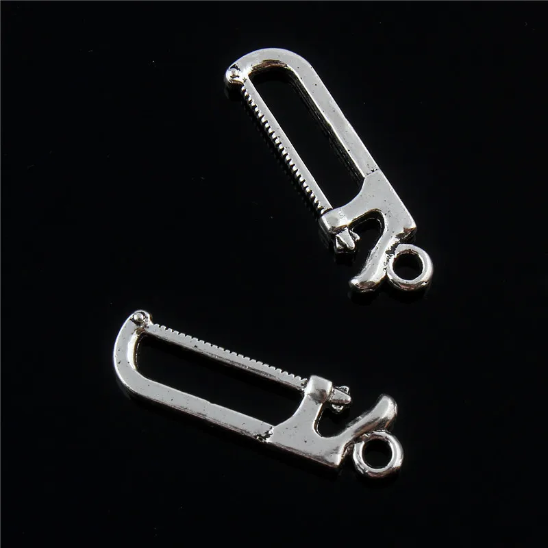 

Jewelry diy hand made 20pcs 25*7mm Tibetan Silver Saw Beads EU Charms Pendant Bracelet necklace Earrings car key ring Findings