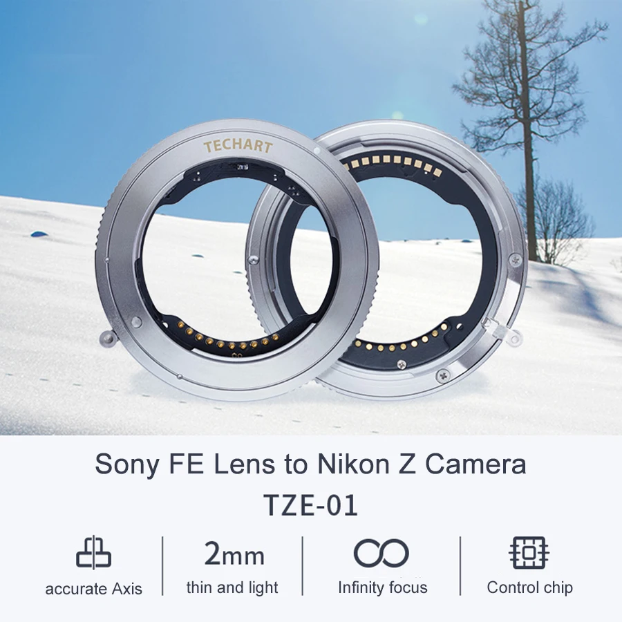 TECHART TZE-01 для sony FE Крепление объектива для объектив для nikon Sigma F Крепление объектива для nikon Z6 Z7 Крепление объектива камеры Адаптер автофокуса