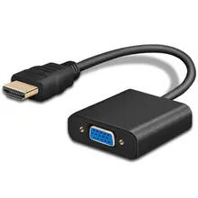 High Quality HDMI to VGA Adapter Male To Famale Transfer 1080P Digital Audio Line for TV