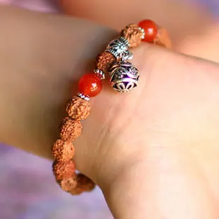 

New Arrival Tibetan silver Women Charm Onyx Women Bracelets & Bangle Rudraksha Beads Bracelets for Men Lucky Wholesale Jewelry
