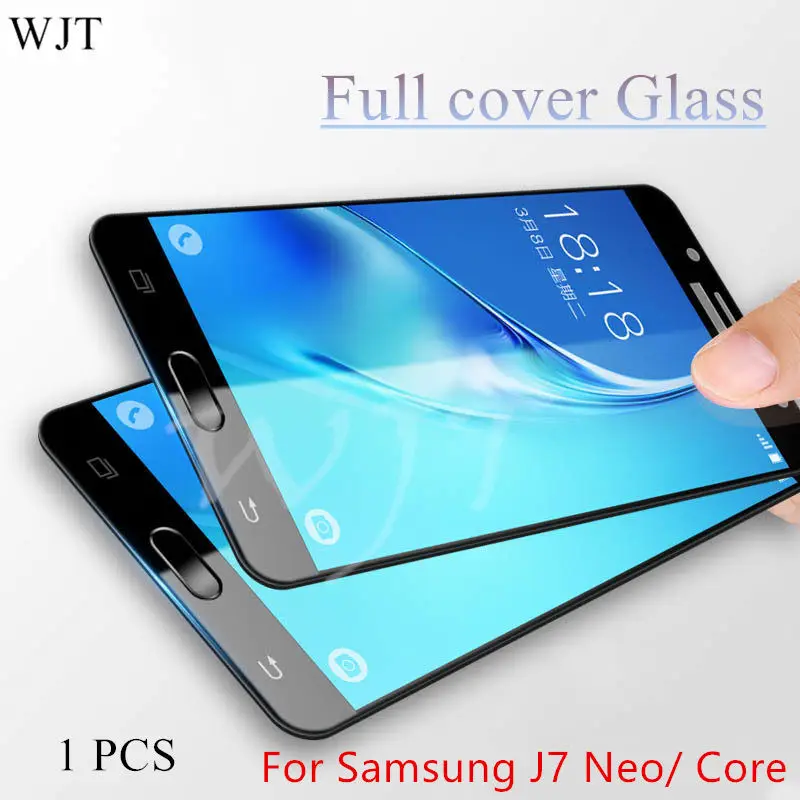 J7 9H Full Cover Tempered Glass For Samsung Galaxy J7 Neo J701 J701M Glass J7 CORE J701F/DS J700 J701FZ Screen Protector Film