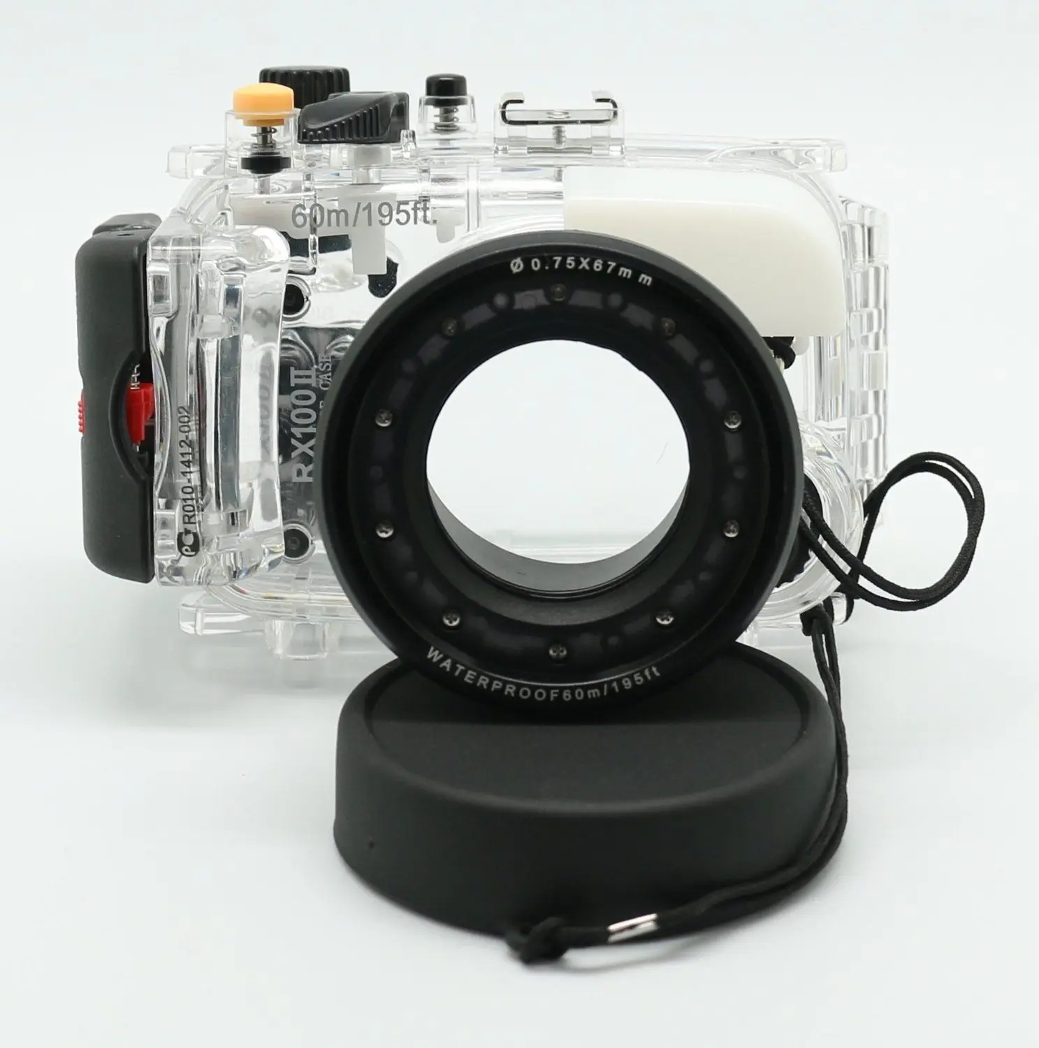 

Waterproof Underwater Housing Camera Housing Case for Sony DSC-RX100 II RX100 II Mark II 2 M2 10.4-37.1mm