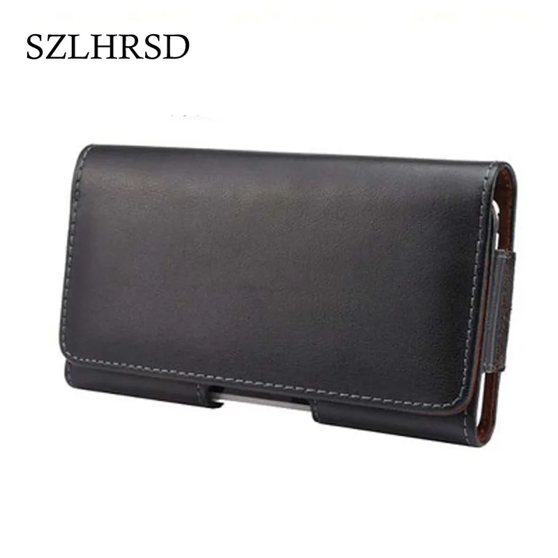 

SZLHRSD Top Quality Holster Genuine Leather Phone Case Belt Clip Case Cover Leather for Asus Zenfone Max Pro M1 ZB602KL