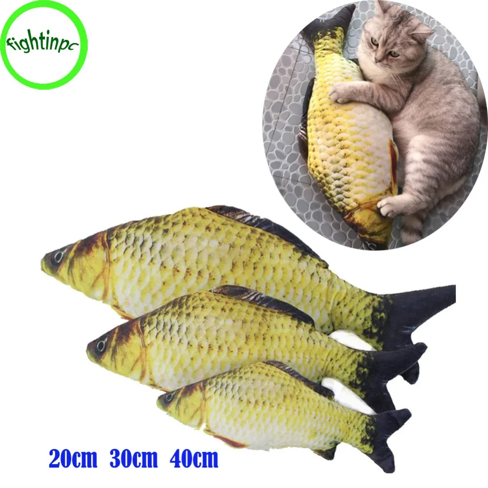 

BestP Cat Favor Fish Dog Toy plush Stuffed Fish Fish Shape Cat Toys catnip Scratch Board Scratching Post Pet Product Supplies