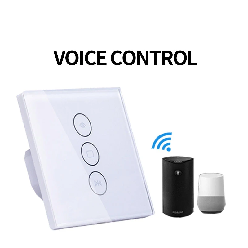 

voicer control working with Alexa google home EU Wifi Curtain Switch APP control Curtain Switch for Electric Curtain