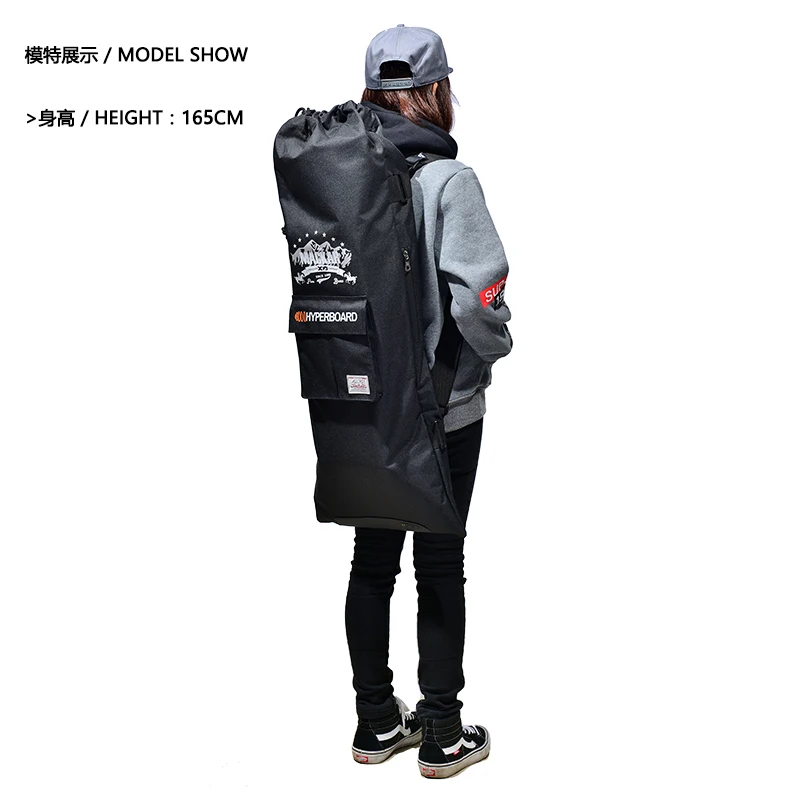 

Black Color Mackar Skateboard Backpack Long Board Bag for Double Rocker Electric Skateboard Big Fish Plate Bicyboard Bag