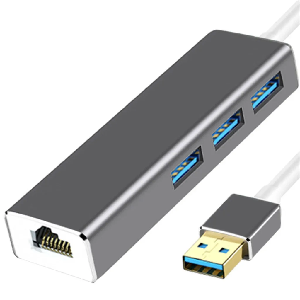 Куртка быстрого подключения OMESHIN для разъема LAN Ethernet и адаптера OTG USB2.0 Amazon Fire 3 порта usb-концентратор - Цвет: Белый