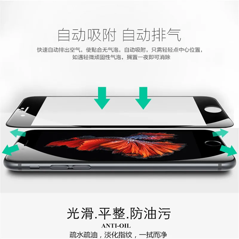 Новинка 2.5D 9H HD полное покрытие Закаленное стекло Защитная пленка для экрана iPhone 6