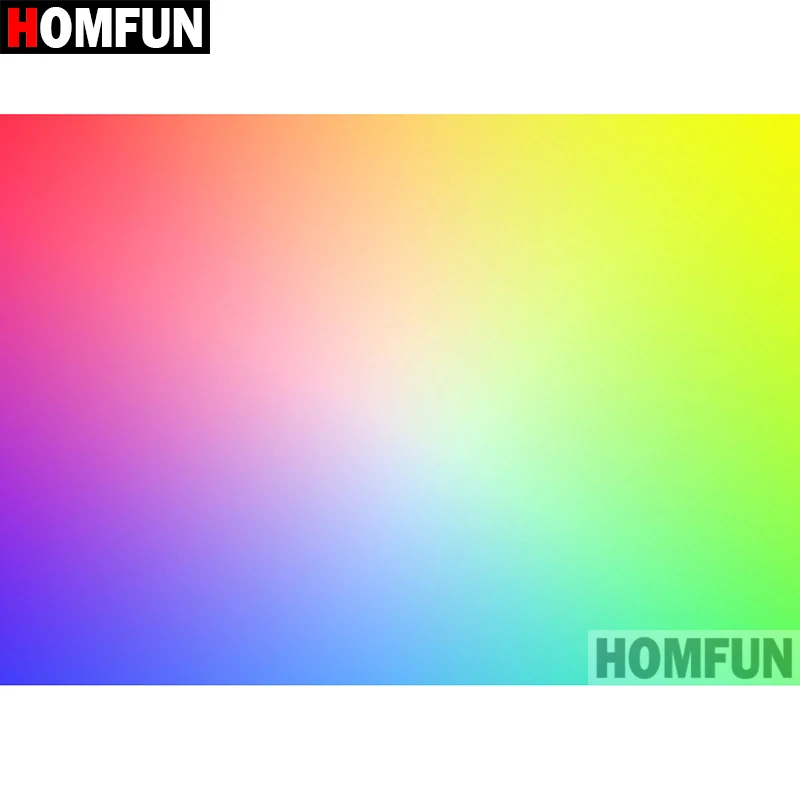 

HOMFUN 5D DIY Diamond Painting Full Square/Round Drill "Color gradient" 3D Embroidery Cross Stitch gift Home Decor Gift A08189