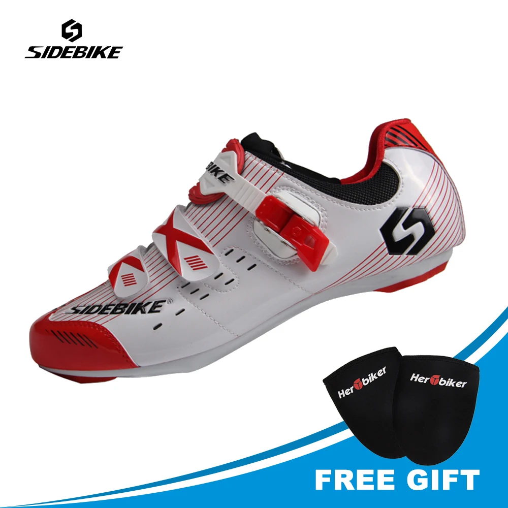 

SIDEBIKE Professional Mens Road Cycling Shoes PU & Mesh Breathable Road Sneakers Bike Shoes Cycle Shoes Sapatilha Ciclismo