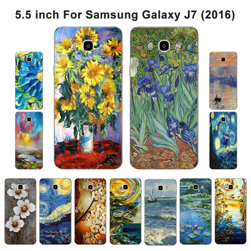 Чехлы для Samsung Galaxy J7 2016 силиконовые чехлы масляные galaxy J710 чехол телефона |