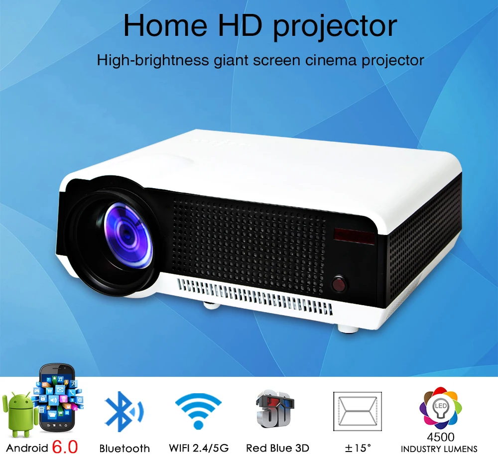 Poner Saund светодиодный 86 Вт Proyector для бизнеса на выбор Android Версия Bluetooth wifi 3D домашний кинотеатр HDMI 1080P USB светодиодный проектор