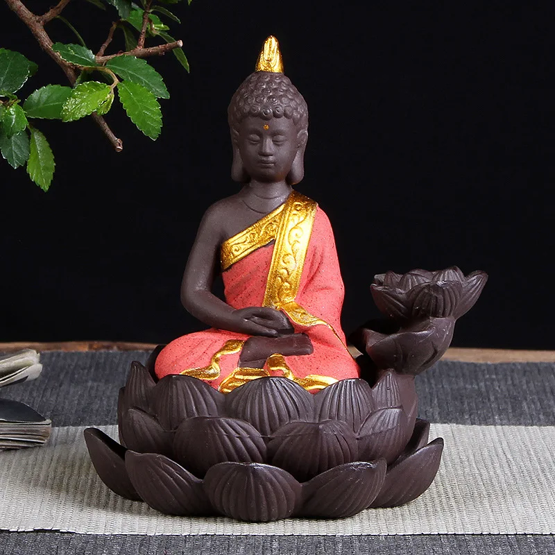 Индия Таиланд Lotus Bodhisattva курильница для благовоний сенсер Чайный домик