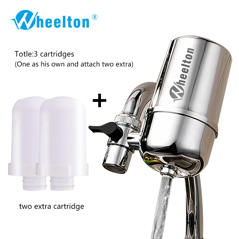 Wheelton кухонный фильтр для воды кран(F-102-2E) ионизатор воды удаляет загрязнения воды щелочная вода керамический картриджный фильтр