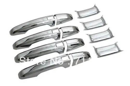 

Car Styling Chrome Handle Cover With Keyless Access and Inner Door Surround Trim Combo For Range Rover Evoque