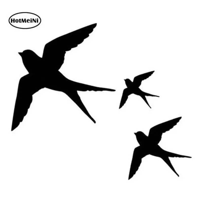 

HotMeiNi 13cmx11cm Swallow Bird Cartoon Animal Car Sticker Car Styling 13 Colors