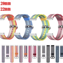 20 мм 22 ремешок для samsung galaxy watch active 42 46 мм gear sport s2 s3 huawei watch GT 2 pro amazfit 1 2 s bip pace нейлоновый ремешок