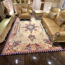 Импортный шерстяной ковер домашний декор гостиной ковер спальни роскошный уплотненный ковер Диванный кофейный столик напольный коврик Европа пасторальные ковры
