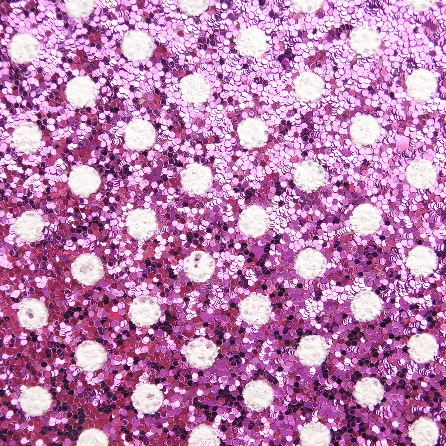 20CM*34CM Polka Dots Glitter Fabric Faux Leather Sheets For Bows Handmade Decoration Crafts Materials Bag Shoes Accessories