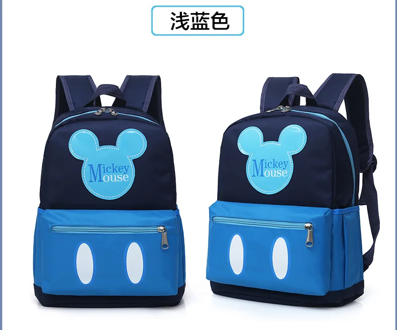 Дисней мультфильм печати сумка для школьника Микки Минни детский рюкзак 1-3-5 класс Микки Маус плеча рюкзак