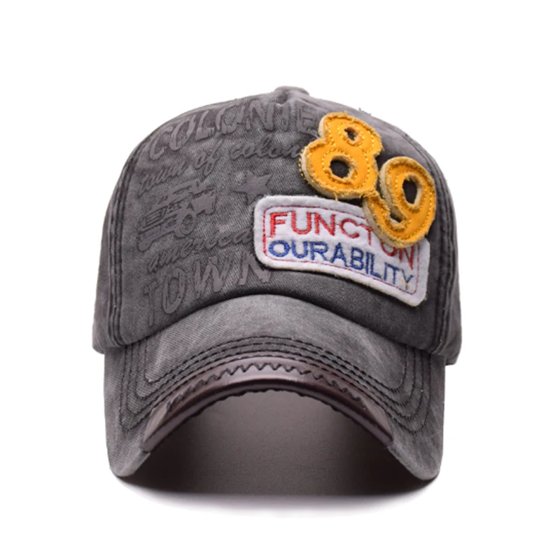 IOTTG colores mezclados lavados Denim Snapback sombreros otoño verano Unisex gorra de béisbol Golf Sunblock Beisbol Casquette Hockey gorras