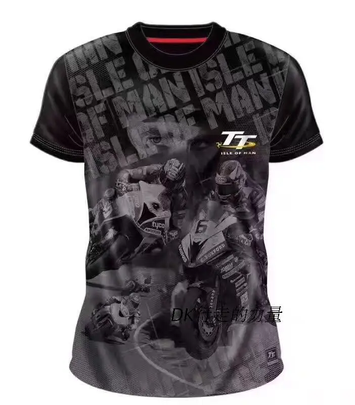 Летняя футболка ISLE OF MAN TT Team Racing Road гоночная одежда Off-Road MX ATV быстросохнущая серая футболка