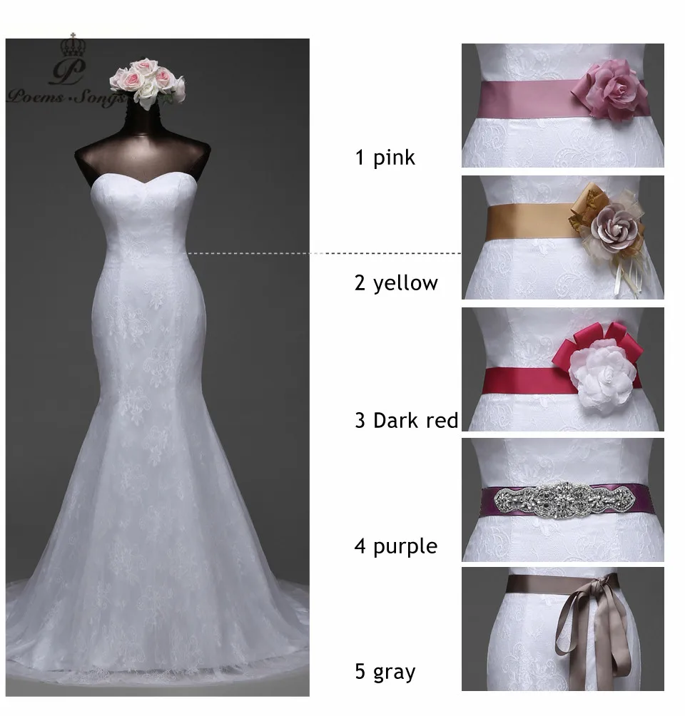 Poemssongs 2017 high quality lace white dress and Six colors Bridal ... Poemssongs 2017 high quality lace white dress and Six colors Bridal ...