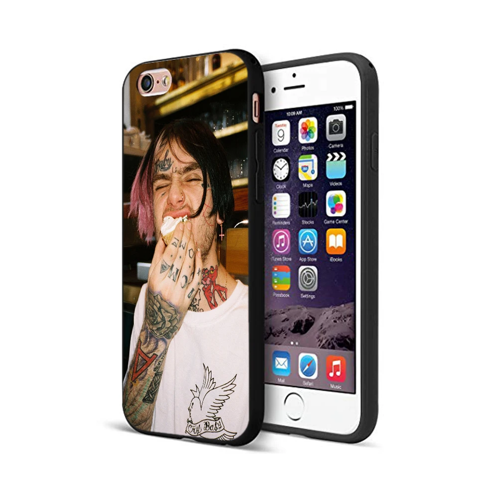 Черный ТПУ чехол для iphone 5 6 6s 7 8 plus x 10 силиконовый XR XS 11 pro MAX lil peep|Бамперы| |