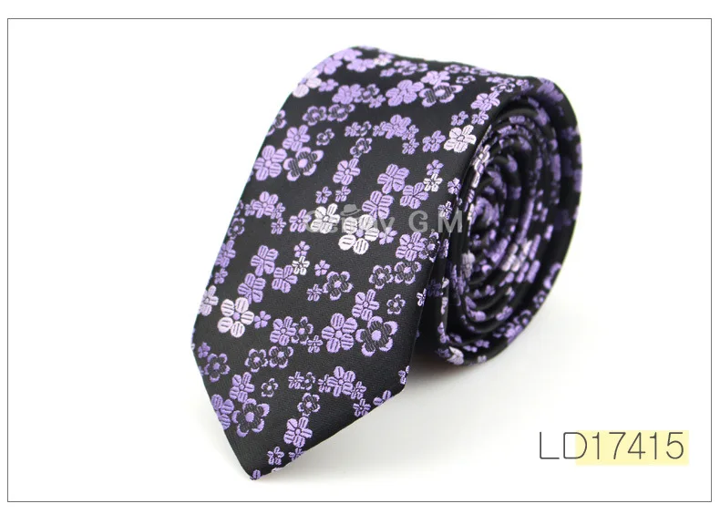 New Style Ties for Men Paisley Polyester Jacquard Woven Mens Necktie Formal Wedding Party Slim Neck tie Gravata Narrow TIE