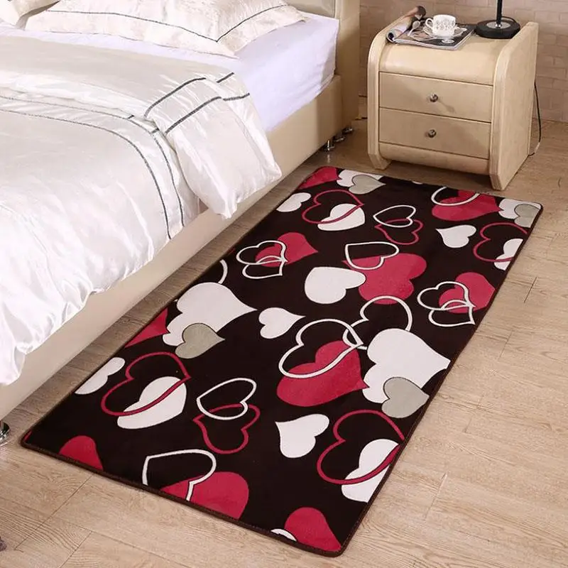 Cotton Carpets Decorative Area Rugs For Living Room/Bedroom Entrance Anti-Slip Doormat Bedside Rugs Washable Mats