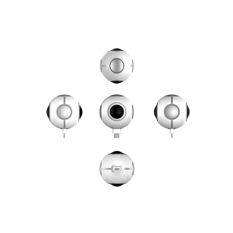 720 360 Degree Panoramic Camera VR Camera HD Video Dual Wide Angle Lens Real Time Seamless Stitching for Android Smartphone