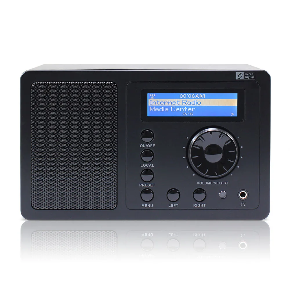 Ocean Digital Radio Alarm Clock with Sleep Timer Remote