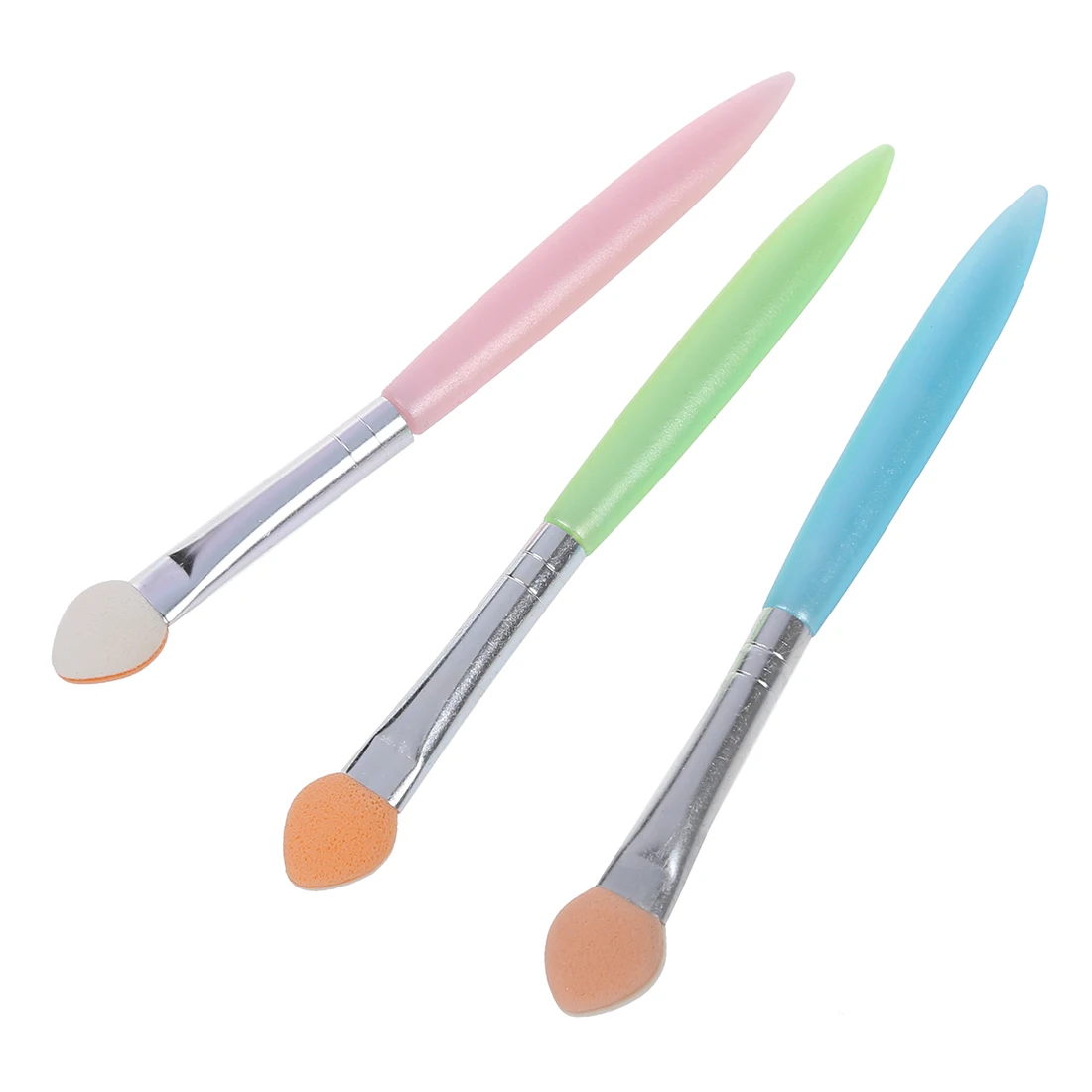 15 Pcs Plastic Handle Eye Eyeshadow Sponge Brushes Applicatorsin Eye
