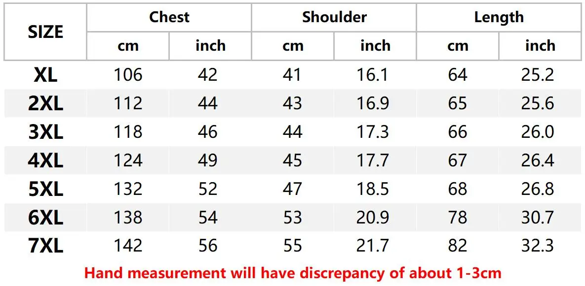 Men's Fantastic Multi Pocket V-Neck Vest Size Chart