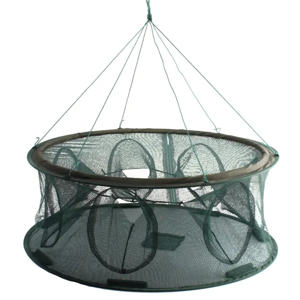 Hot sale Portable Mesh Minnow Foldable Fishing Trap Baits Cast Net Crab