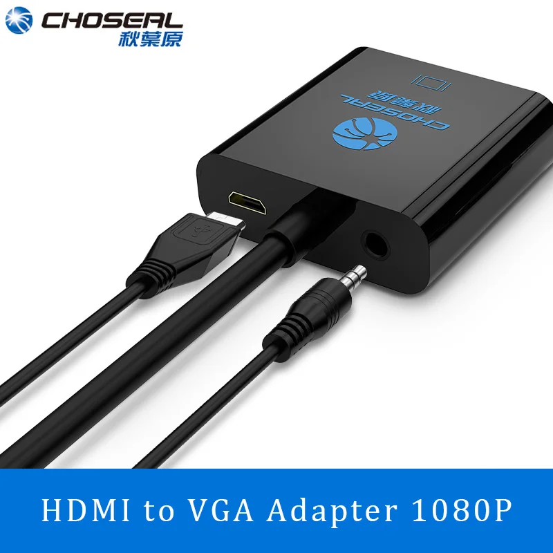 Переходник CHOSEAL HDMI в VGA преобразователь цифрового сигнала аналоговый 1080P для PS4 Pro