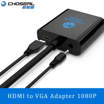 

CHOSEAL HDMI to VGA Adapter Digital to Analog Video Audio Converter 1080P for PS4 Pro Raspberry Pi 3B+ TV HDMI to VGA Converter